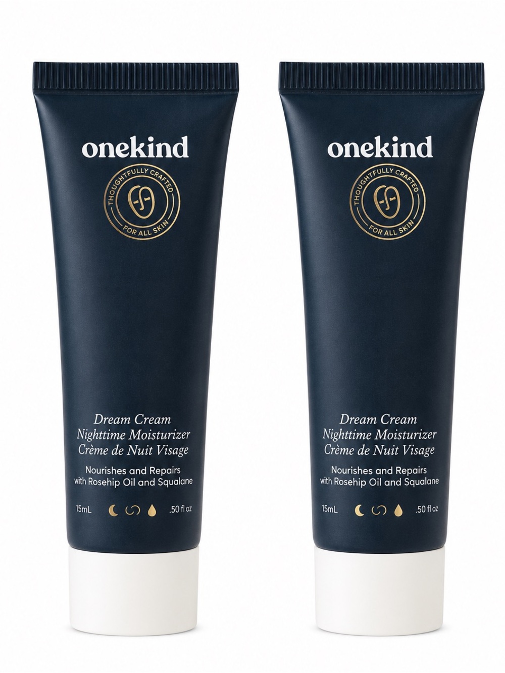 Onekind Dream Cream Nighttime Moisturizer Mini Duo 15ml X 2 BRAND NEW/SEALED